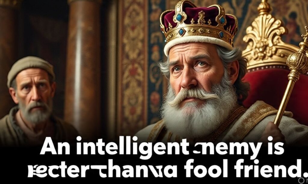 An Intelligent Enemy is Better Than a fool Friend