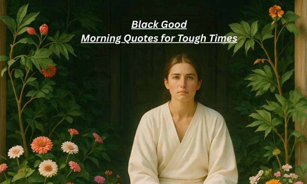 Black Good Morning Quotes for Tough Times