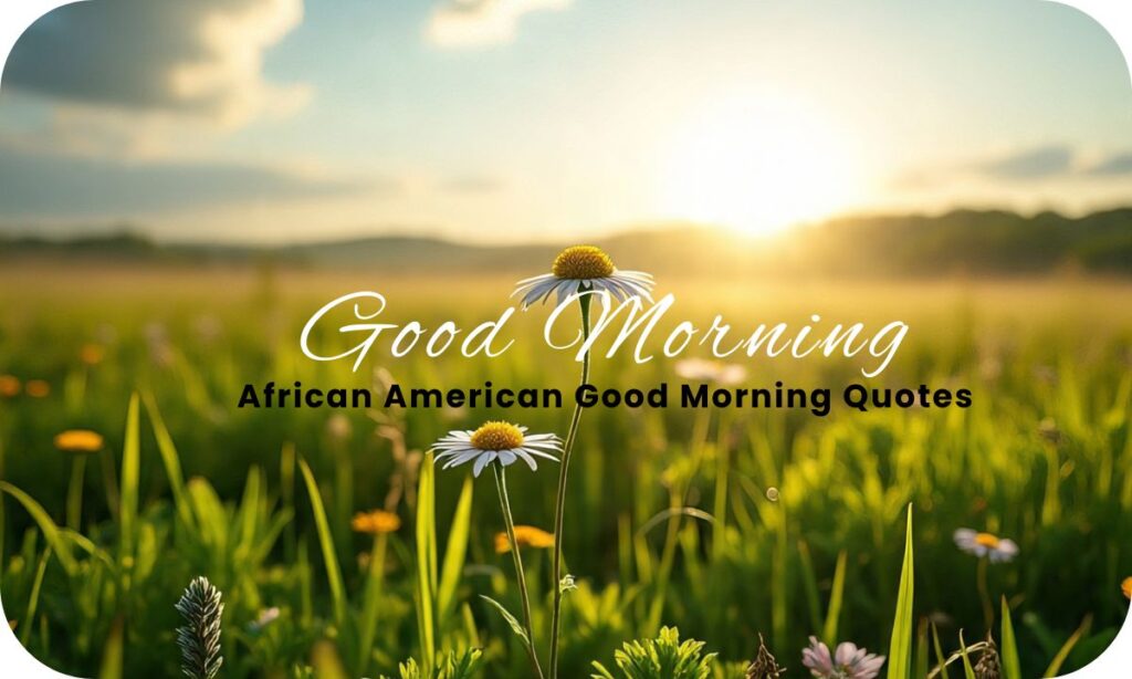 Positive African American Good Morning Quotes