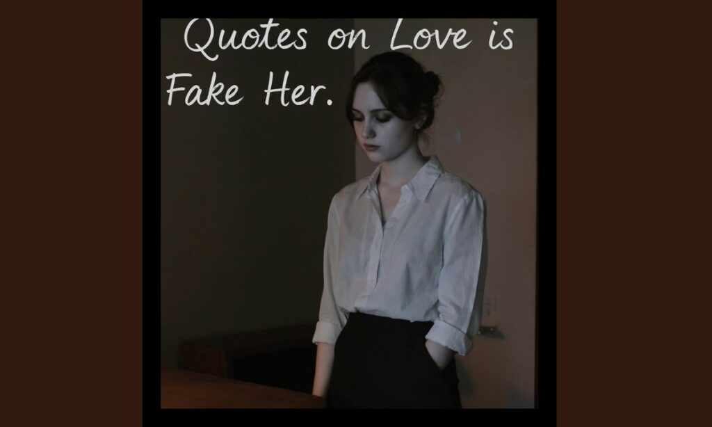 Quotes on Love is Fake for Her