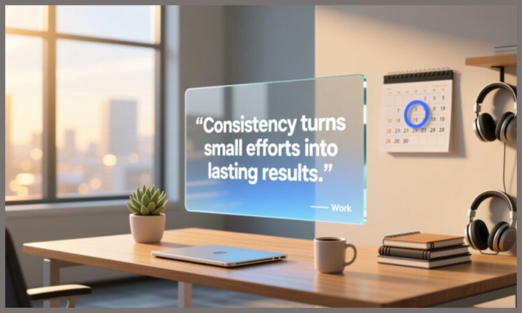 Consistency in Action: Words to Live By