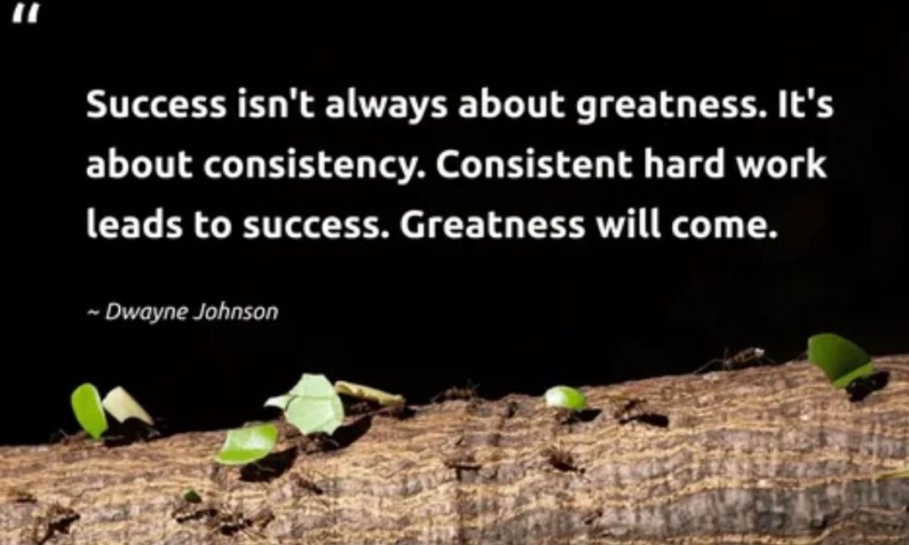 Motivational Consistency Quotes for Work