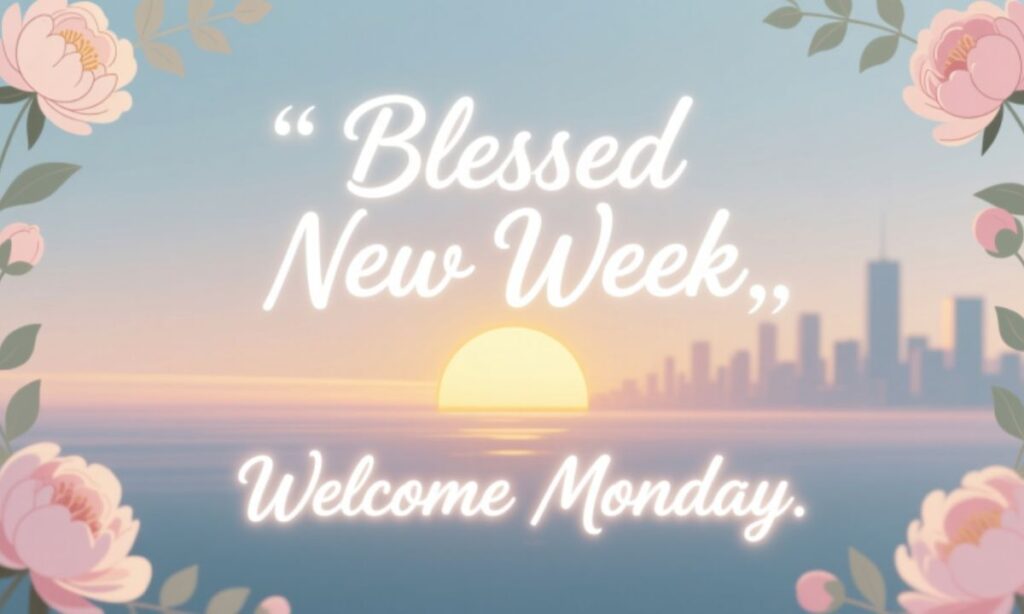 Blessed New Week Quotes to Welcome Monday