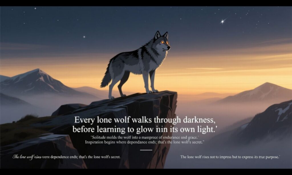Inspirational Lone Wolf Quotes