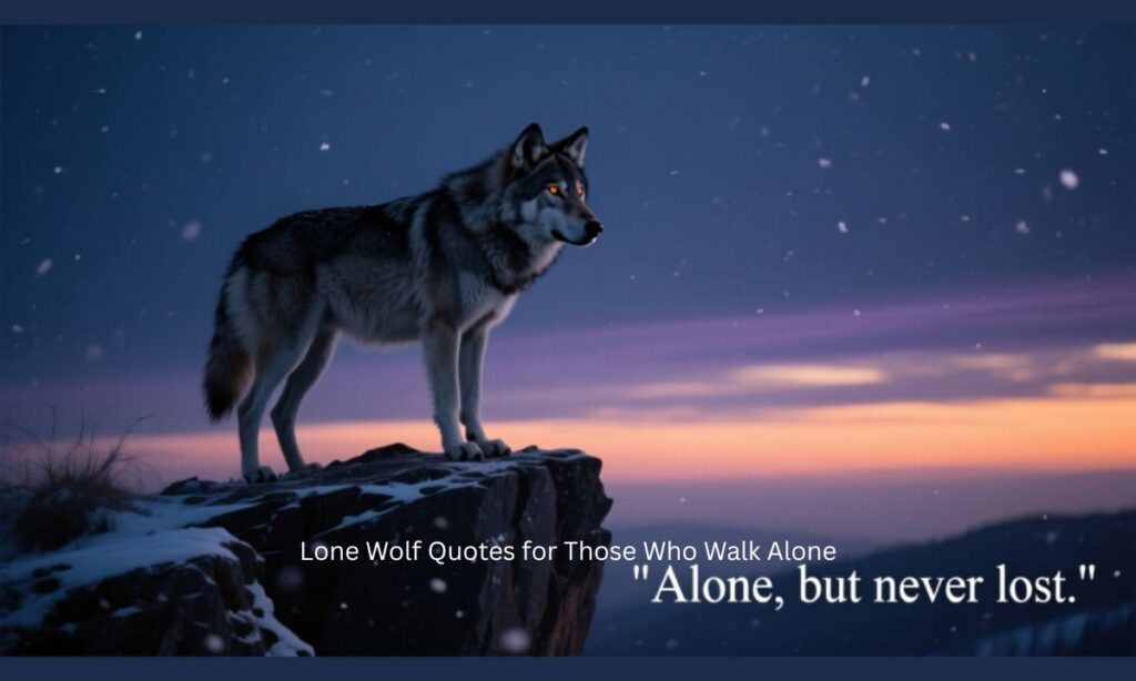 Lone Wolf Quotes for Those Who Walk Alone